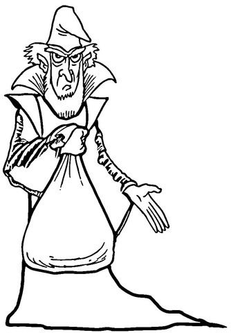 Wizard  Coloring Page